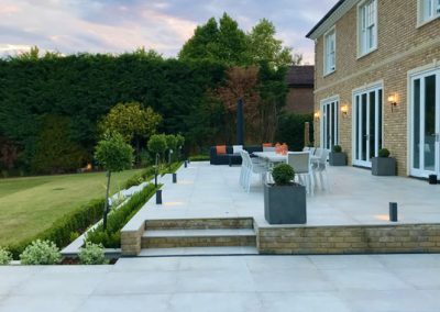 Contemporary garden and swimming pool for a private home in the Tunbridge Wells