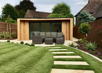 Bespoke timber garden office and gym room in Kent