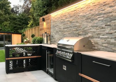 Luxury outdoor kitchen and barbecue in Kent